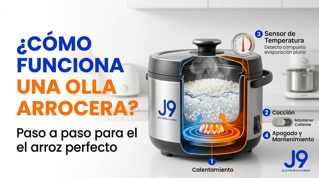 como funciona olla arrocera