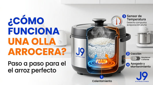 como funciona olla arrocera