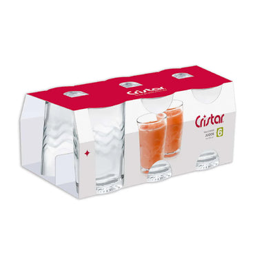 Juego De Vasos Cristar ondas X6