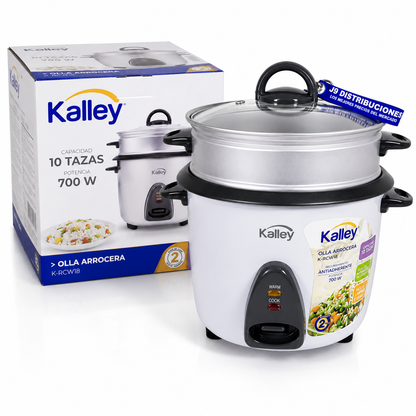 Arrocera Kalley 10 Tazas Blanca