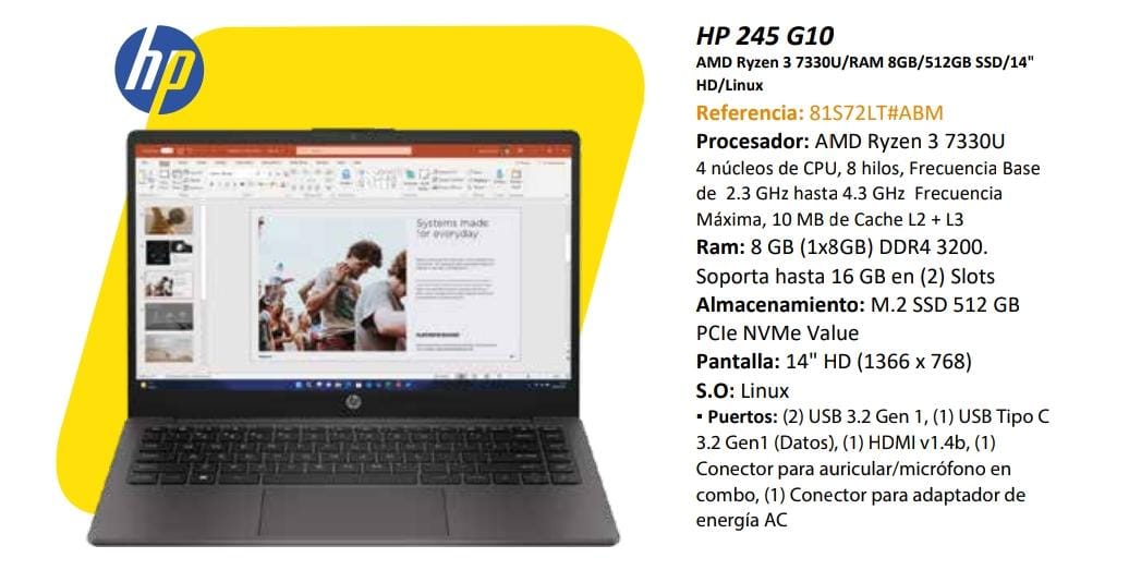 Computador Hp 245 G10