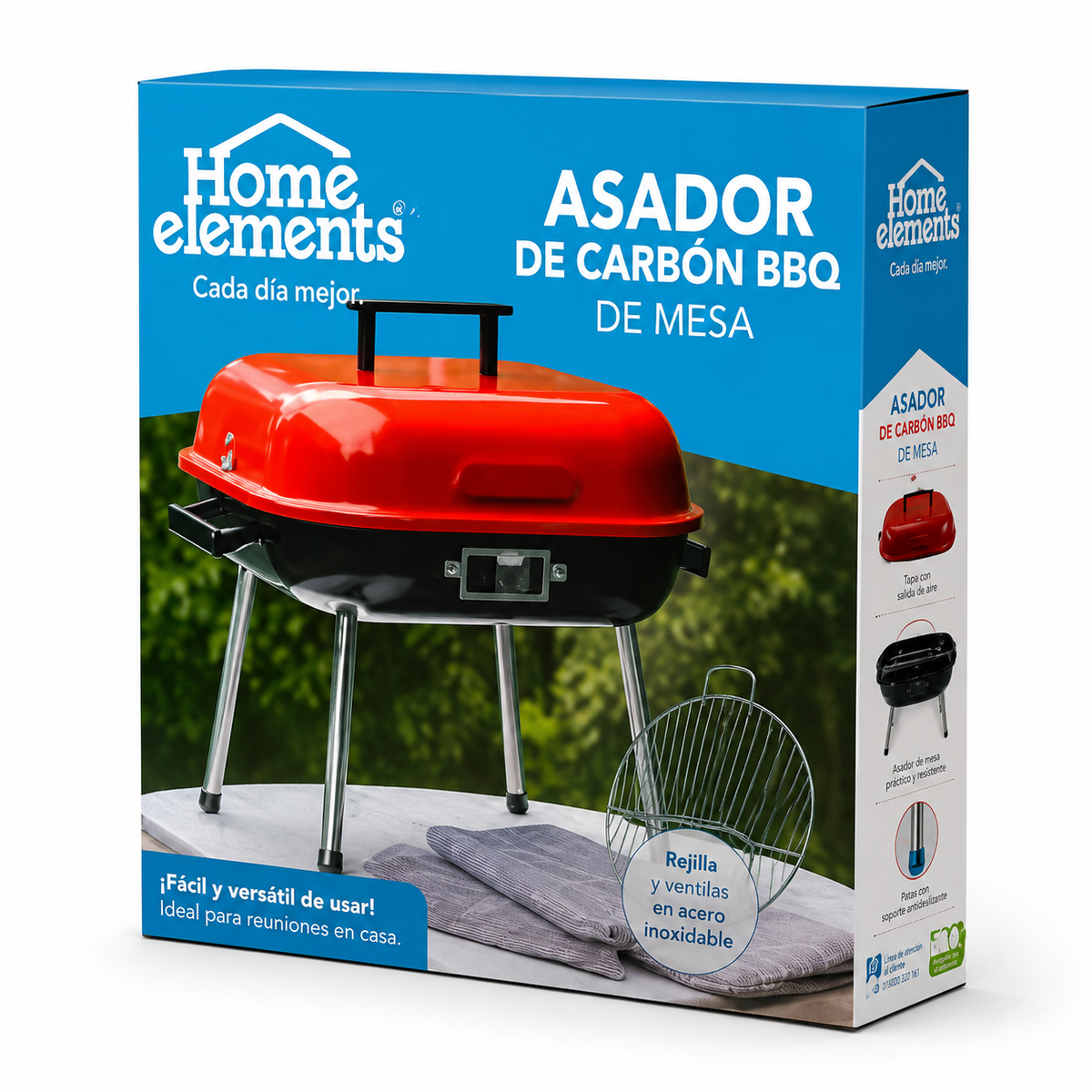 Asador Carbón Home Elements