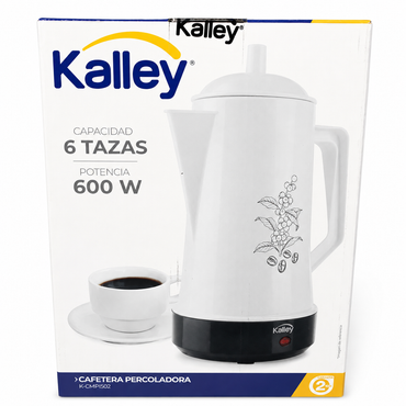 Cafetera Kalley 6 Tazas Percoladora