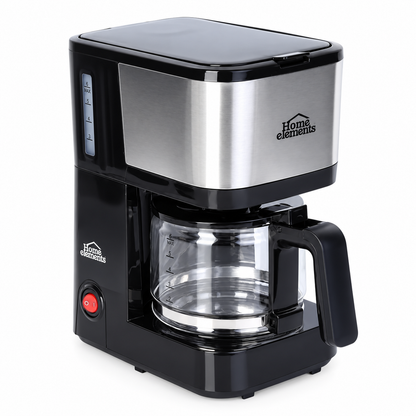 Cafetera Home Elements HECM-9420SS de 6 Tazas con Jarra de Vidrio