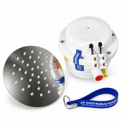Ducha Eléctrica Boccherini 220 V Blanca Con Regadera