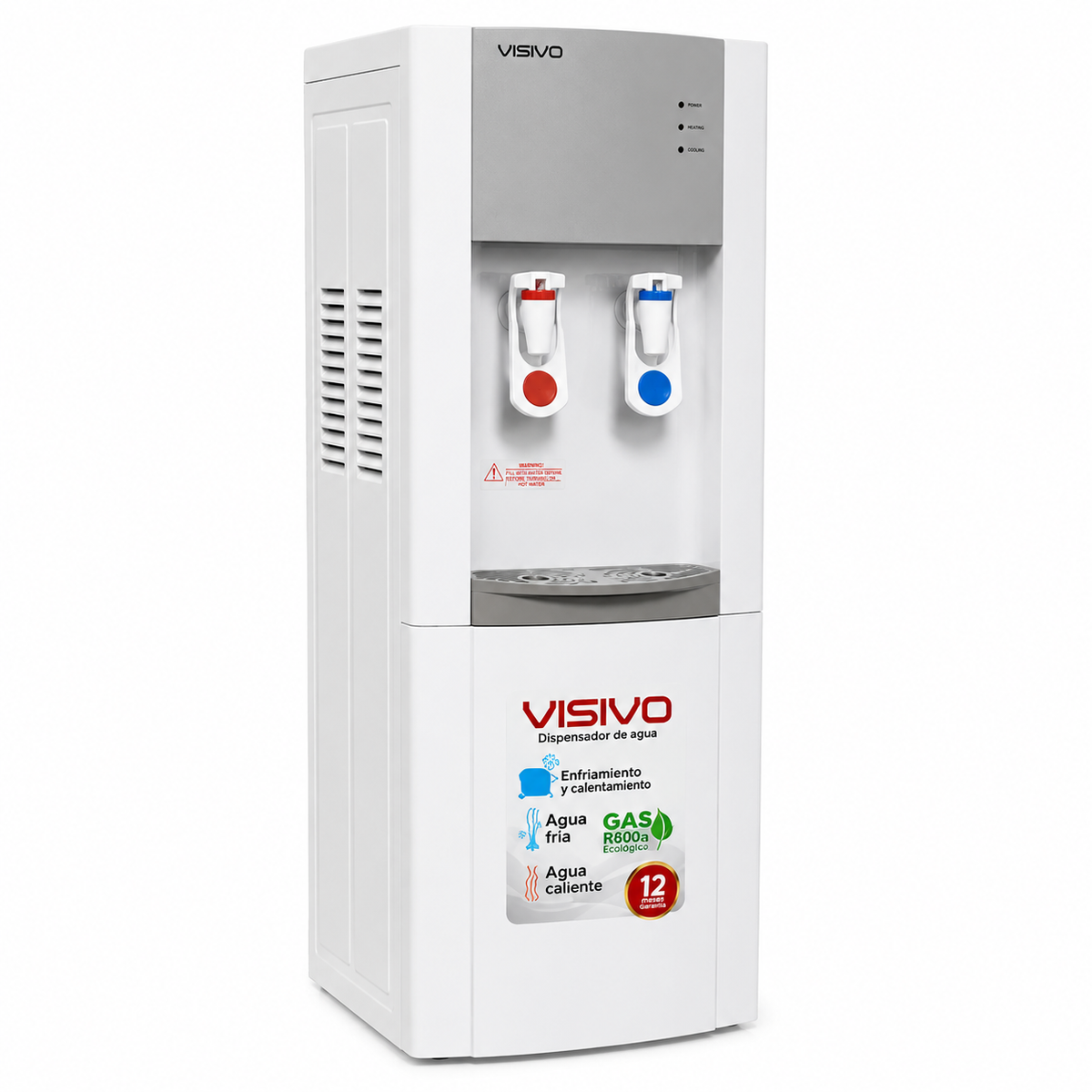 Dispensador De Agua Visivo VWD-S95GSS Fría Y Caliente Con Gabinete