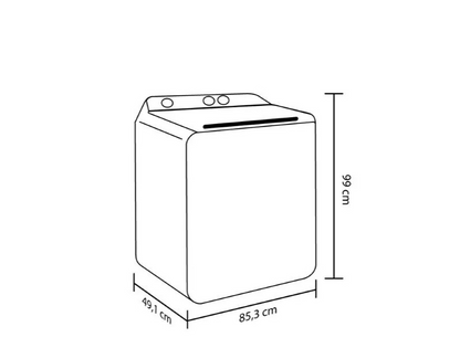 Lavadora Haceb Semiautomática De 13 K Sa Bl