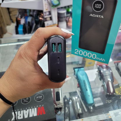 Power Bank Adata 20.000 Mah Con Pantalla