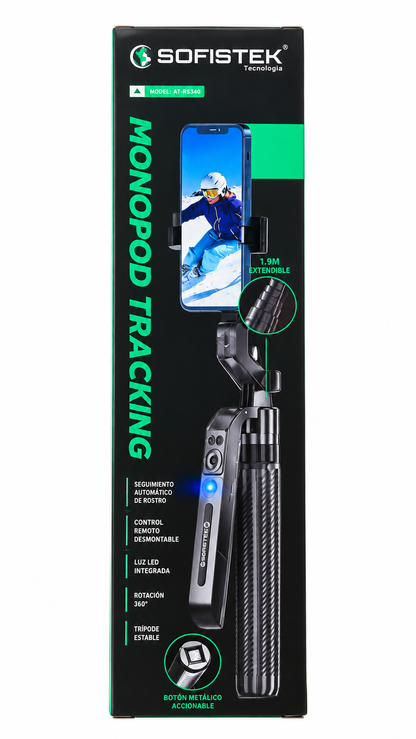 Trípode Inteligente Sofisteck SK340 De 1.70 m Con Seguimiento Facial