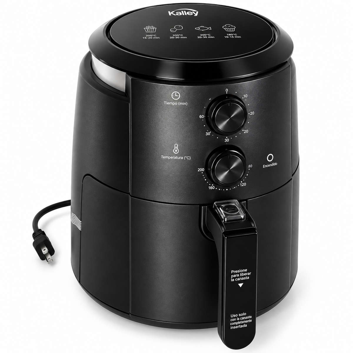 Freidora de Aire KALLEY K-MAF35 De 3.5 Litros Con 8 Programas