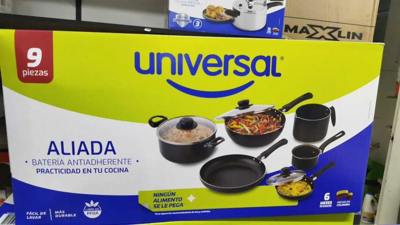 Juego De Ollas Universal 9 Piezas