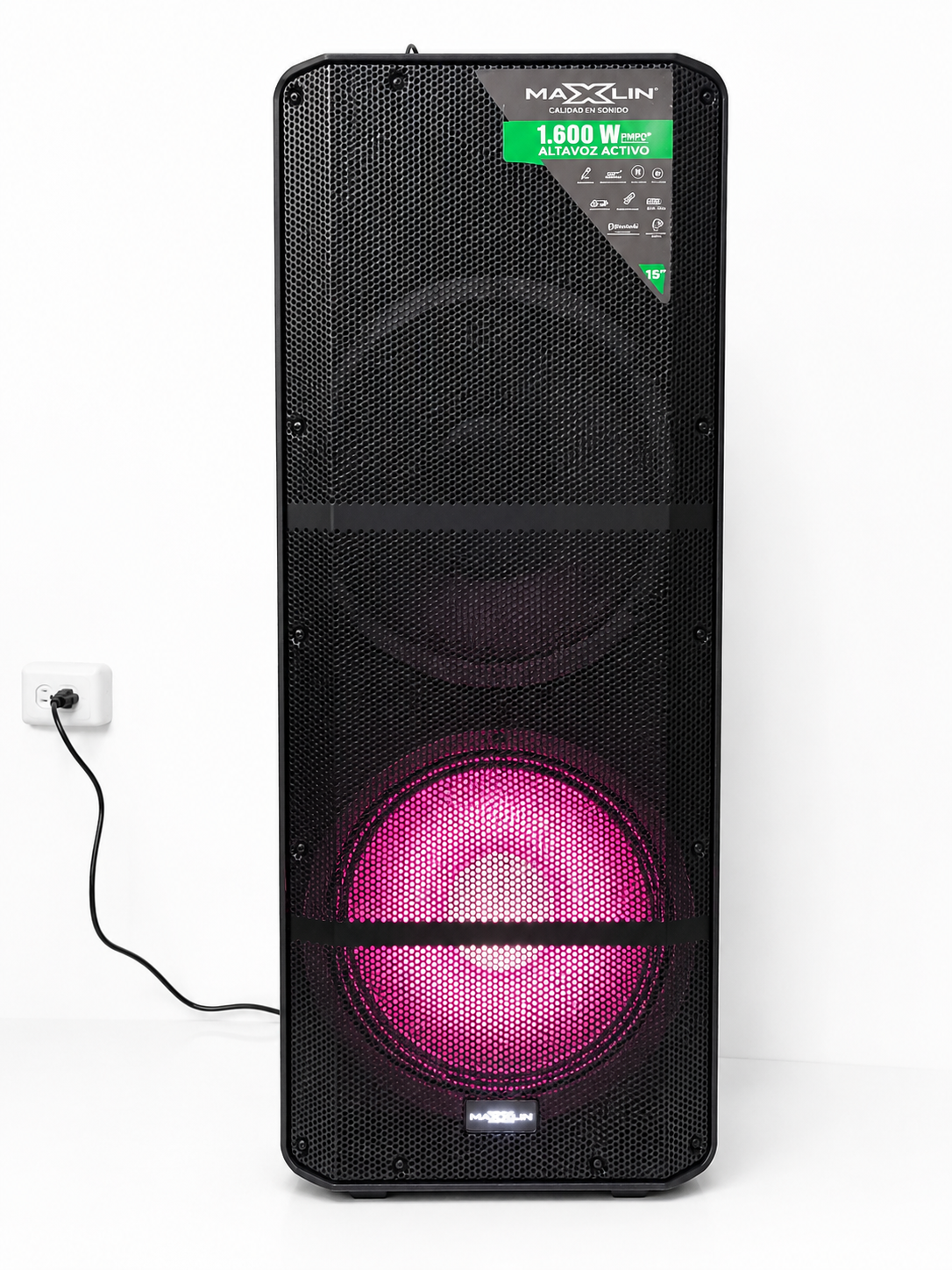 Cabina De Sonido Maxlin 15" Doble