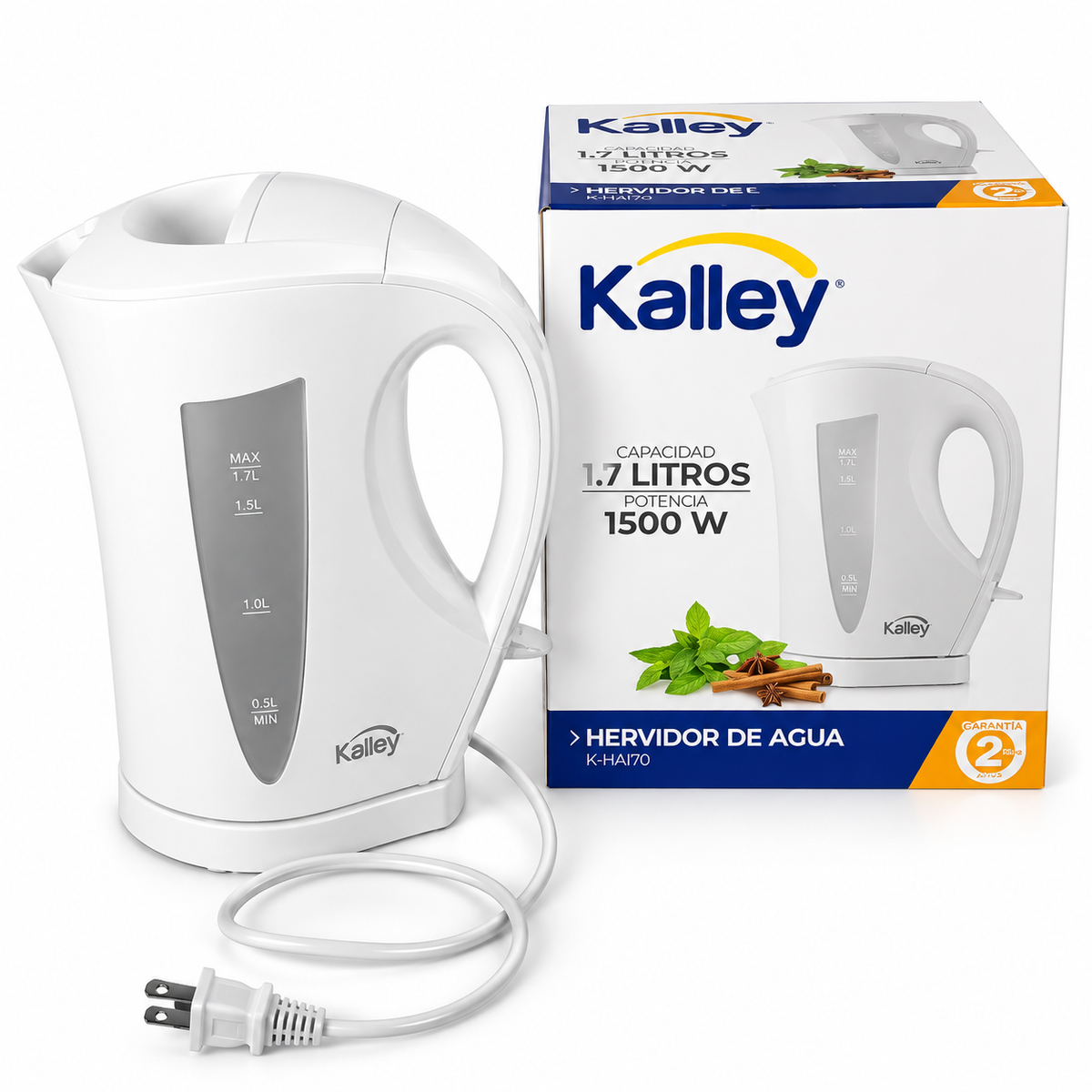 Hervidor De Agua Kalley Blanco