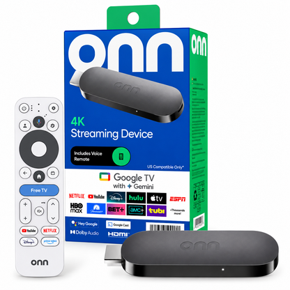 TV Box Onn 4K Plus Google Con Control De Voz