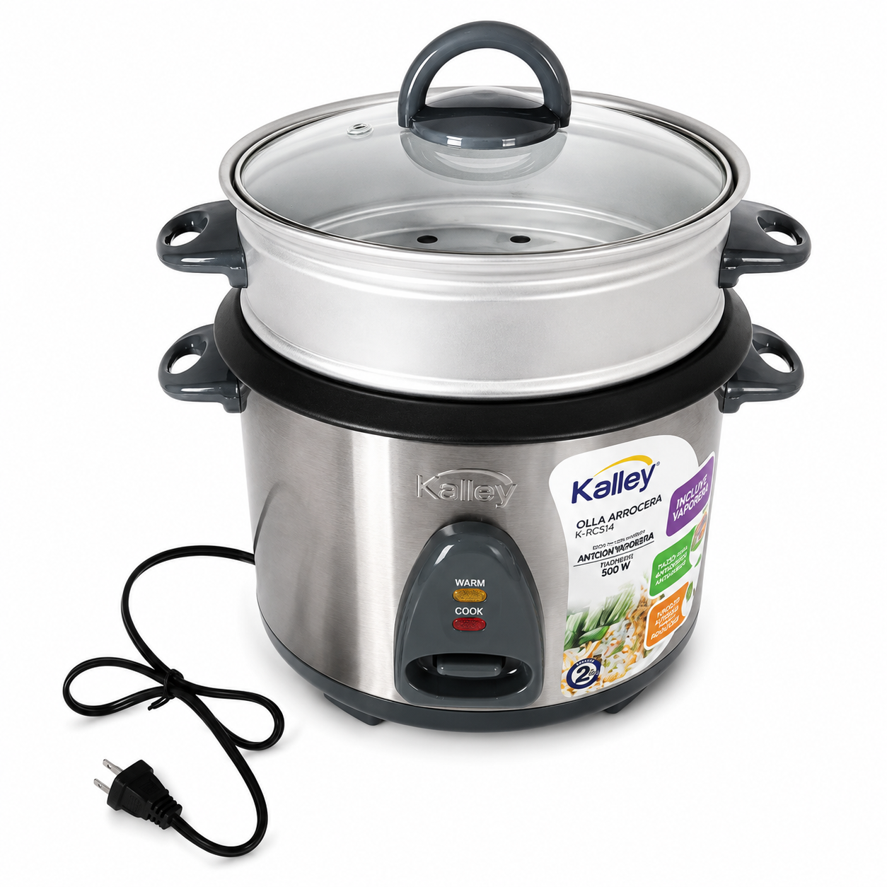 Arrocera  Kalley 7 Tazas Acero