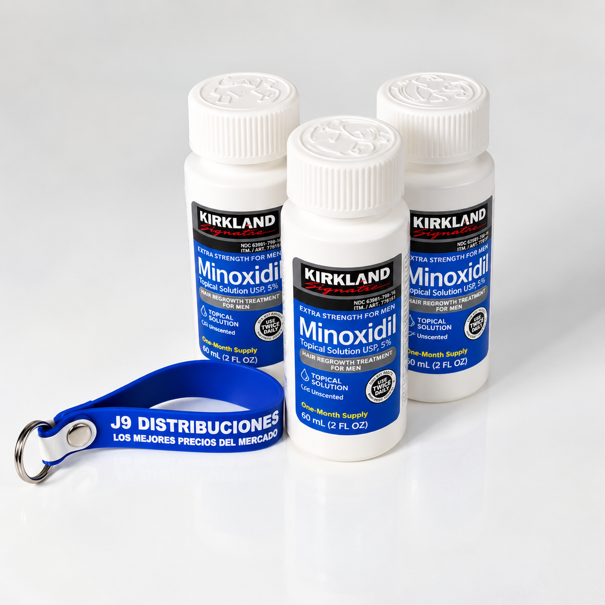 Minoxidil Kirkland Signature 5% x 3 Frascos De 60 ml