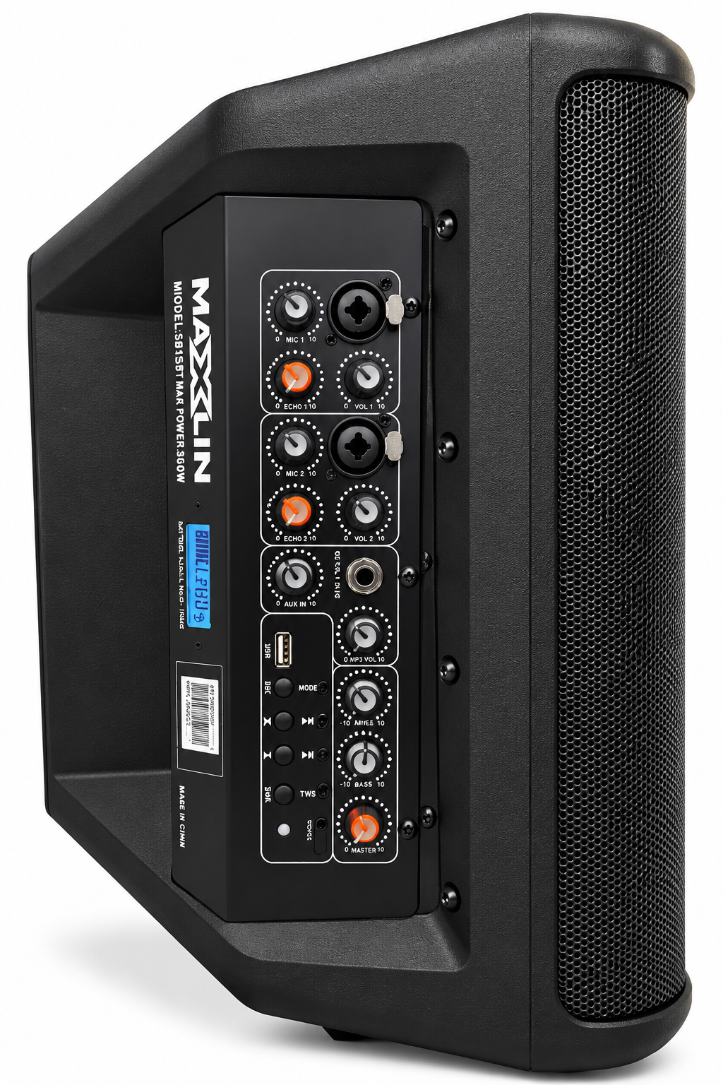Cabina De Sonido Maxlin De 8 Pulgadas Con Bolso Y 2 Micrófonos