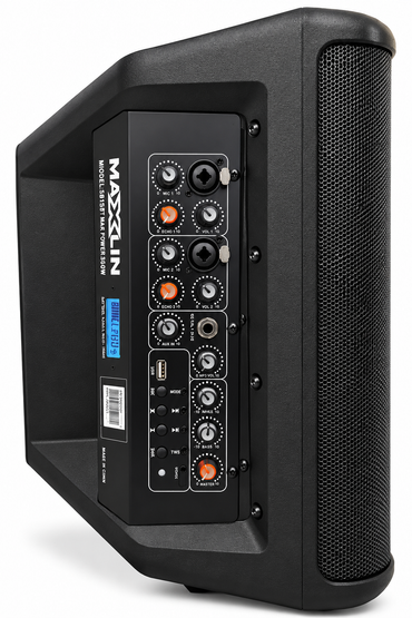 Cabina De Sonido Maxlin De 8 Pulgadas Con Bolso Y 2 Micrófonos