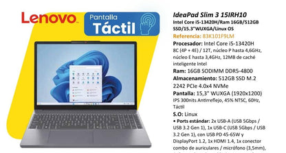Portátil Lenovo IdeaPad Slim 3 15IRH10 — Intel Core I5