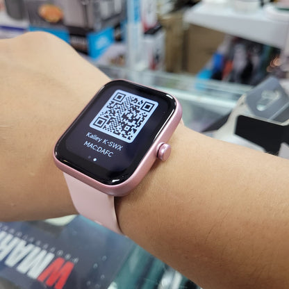 Reloj Smart Cuadrado Kalley K-watch Rosado Contesta Llamadas
