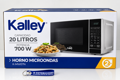 Horno Microondas KALLEY K-MW07BNG Negro De 20 Litros Y 700 W