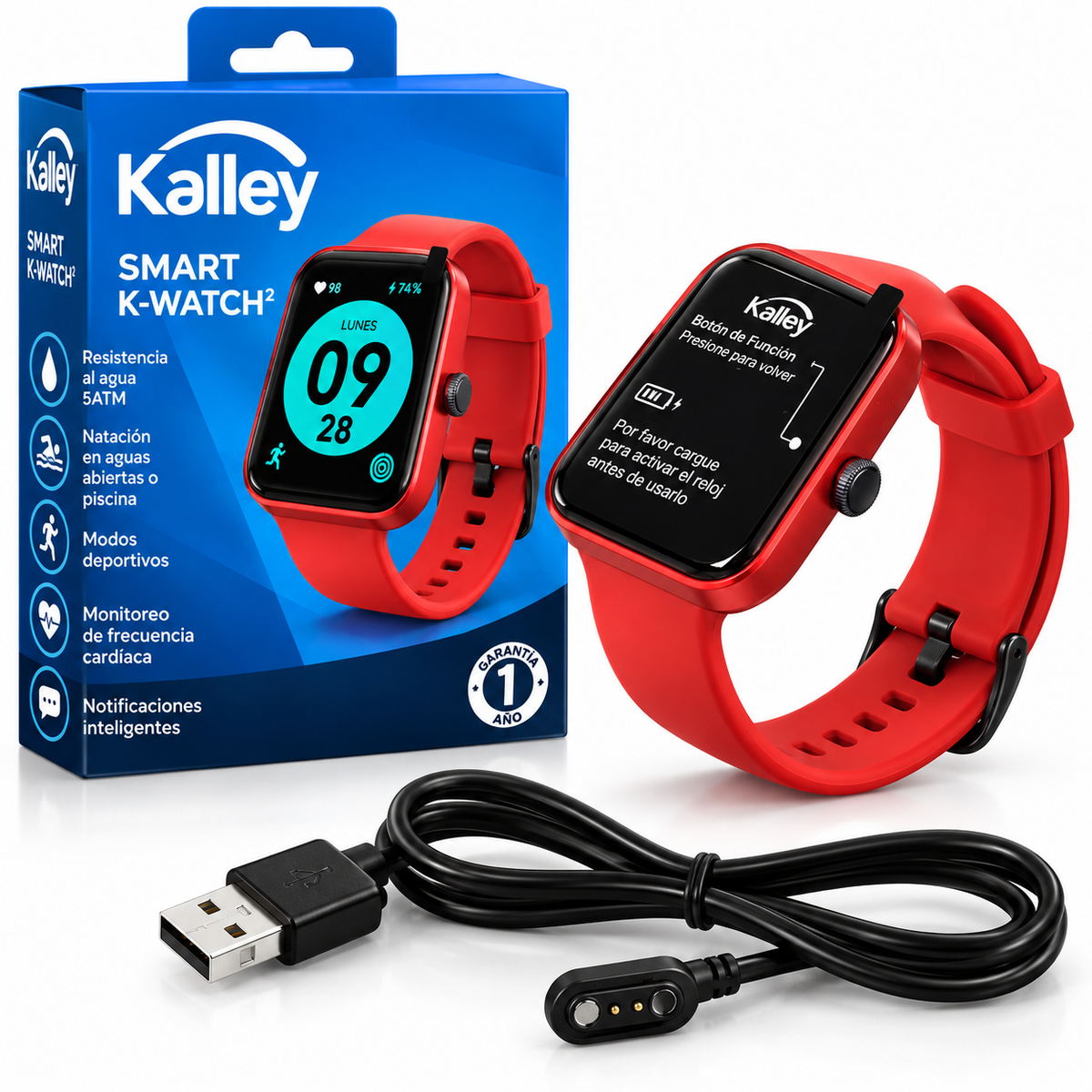 Reloj Smart Kalley Cuadrado