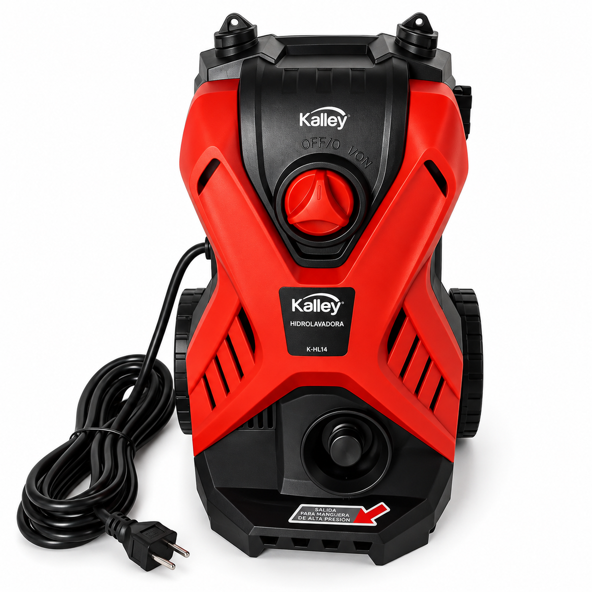 Hidrolavadora Kalley K-HL14 De 1.400 W Y 1.914 PSI Roja