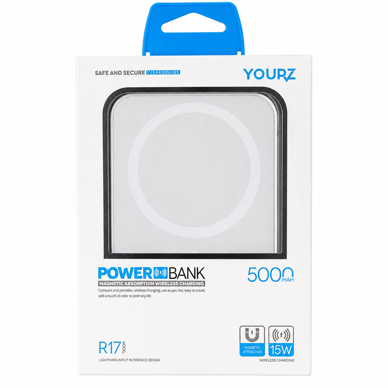 Power Bank Magnética YOUPZ R17 de 5.000 mAh