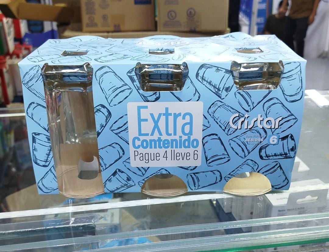 Juego De Vasos Vivaldi X6