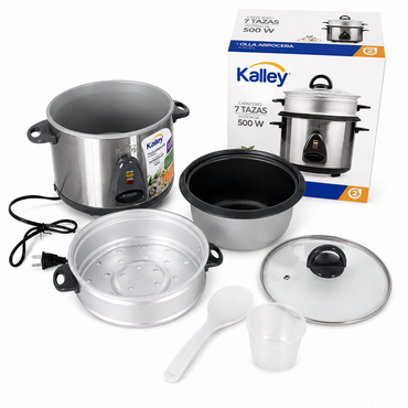 Arrocera  Kalley 7 Tazas Acero