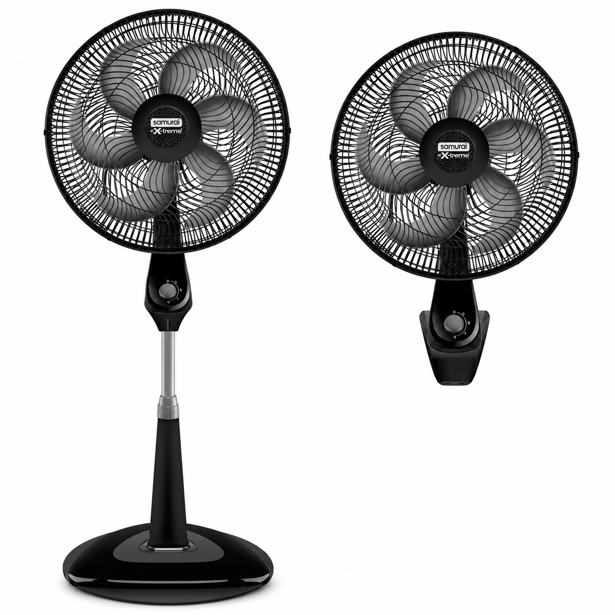 Ventilador Samurai Extremo 2 En 1 De 18 Pulgadas Pedestal Y Pared