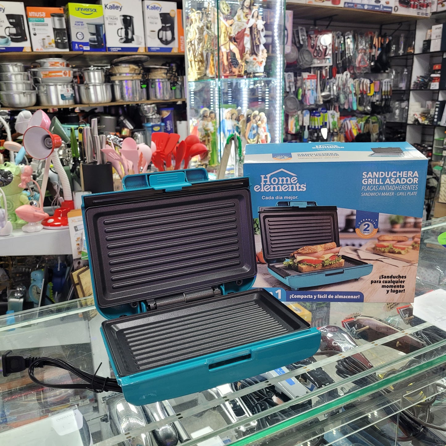 SANDUCHERA PANINI 2 EN 1 GRILL ASADOR