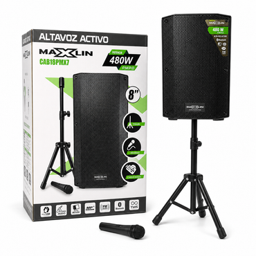 Cabina De Sonido Maxlin 8" 480w
