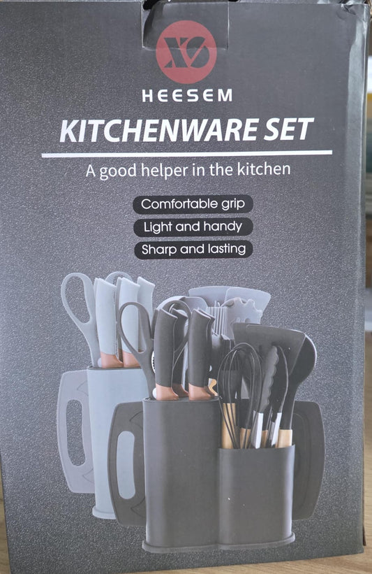 Set Cuchillos Con Soporte Y Tabla Of1