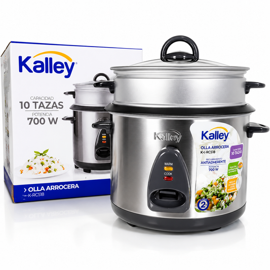 Arrocera Kalley 10 Tazas Acero