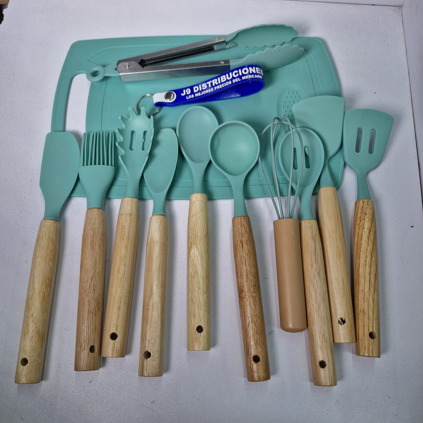 Set Cuchillos Con Soporte Y Tabla Of1