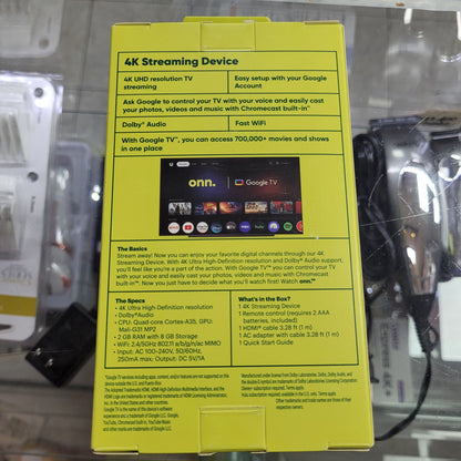 WATCH ONN GOOGLE 4K