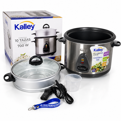 Arrocera Kalley 10 Tazas Acero