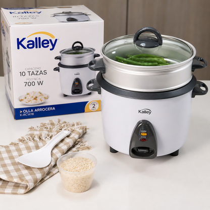 Arrocera Kalley 10 Tazas Blanca