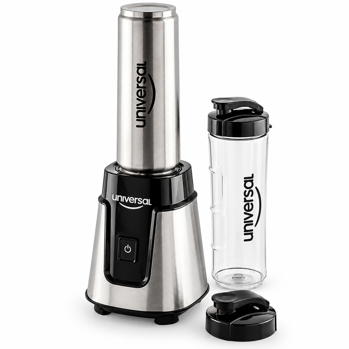 Licuadora Deportiva Universal - Vaso Acero