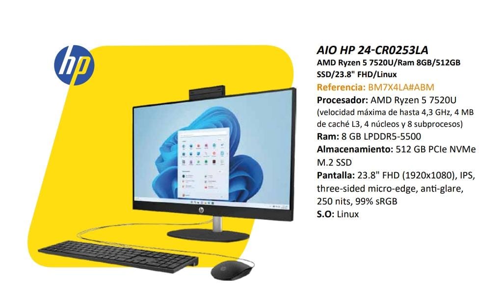 Computador HP 24-CR0253LA