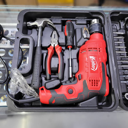 Taladro Kalley Percutor Con Kit Herramientas