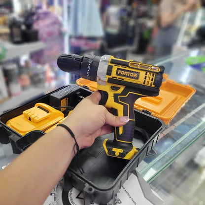 Taladro Inalambrico 2 Baterias Fontor