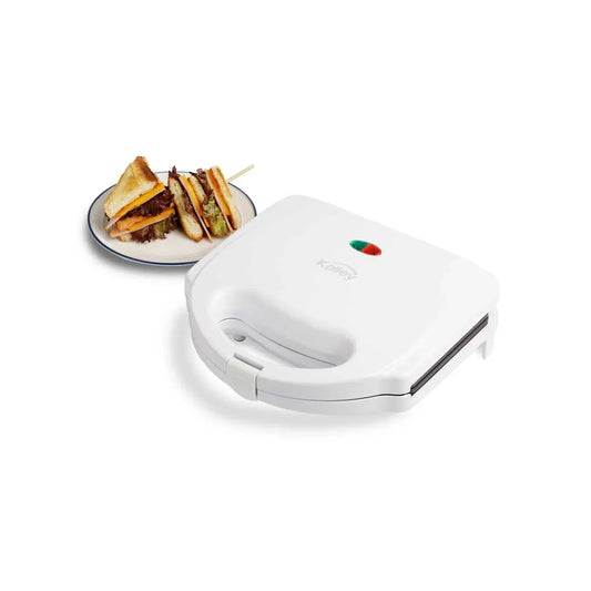 Sanduchera KALLEY K-SM102 Blanca Con Placas Antiadherentes