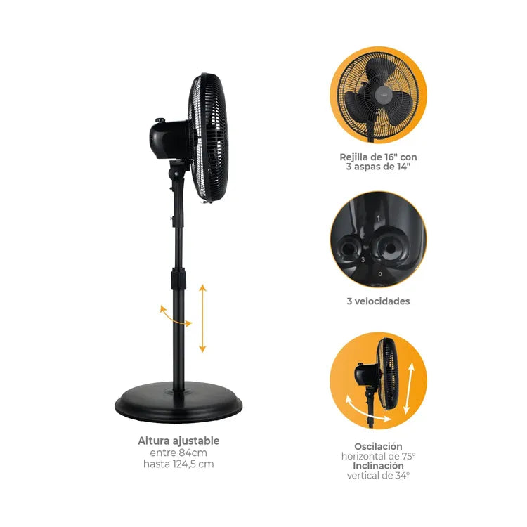 Ventilador Kalley Piso 14"