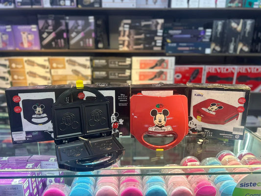 Sanduchera Kalley Mickey Mouse Roja