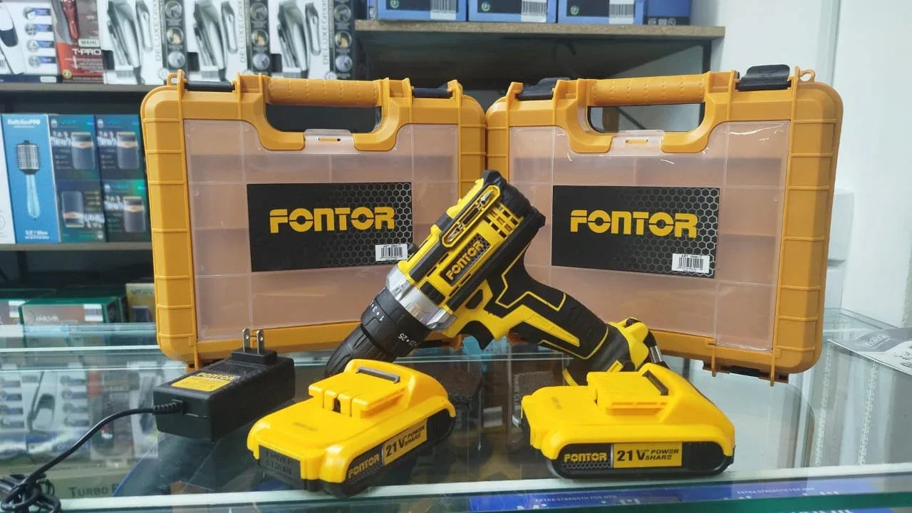 Taladro Inalambrico 2 Baterias Fontor