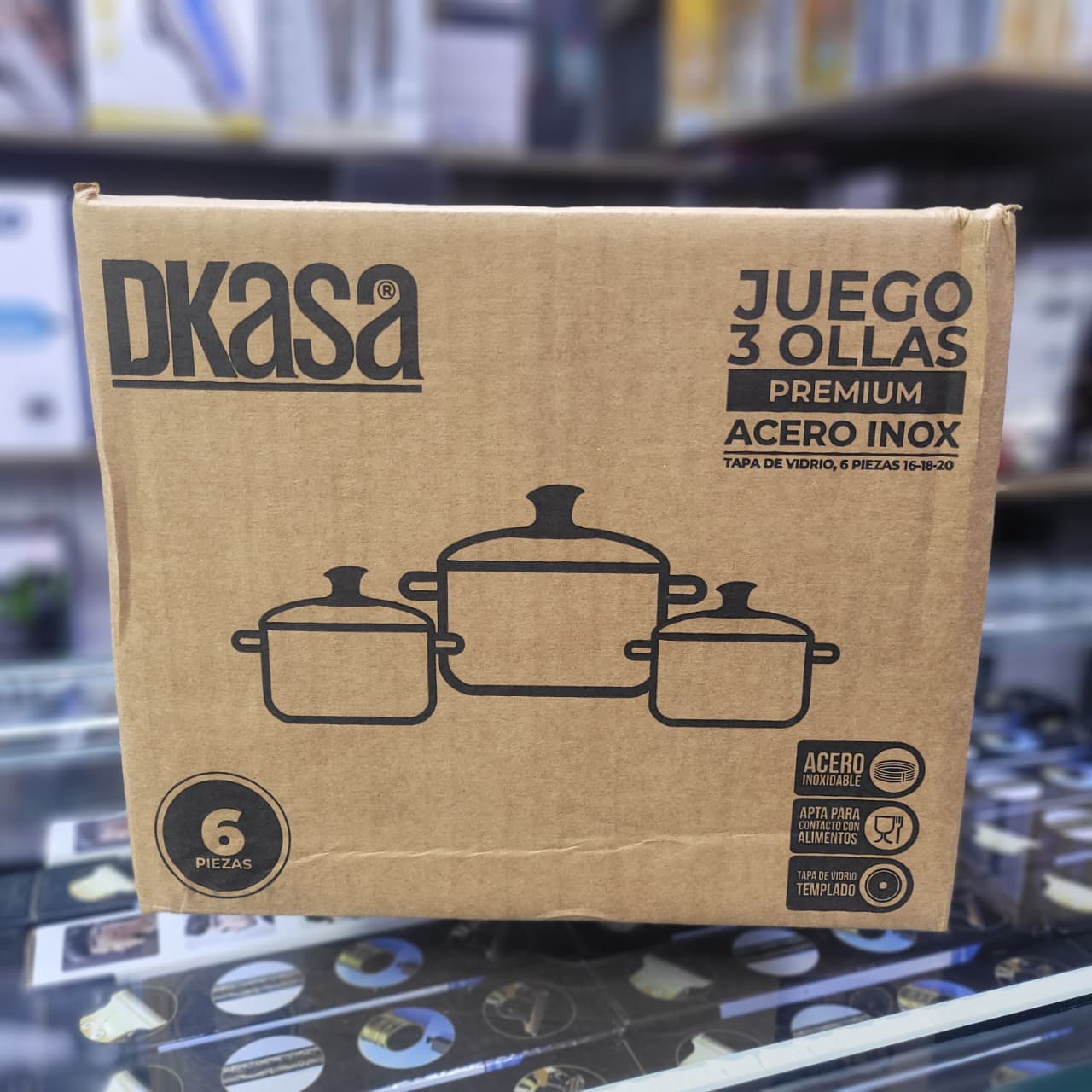 Juego De Ollas Acero 6 Piezas