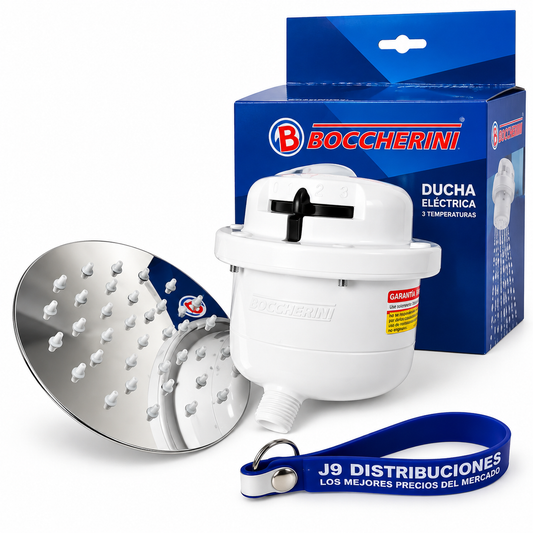 Ducha Eléctrica Boccherini 220 V Blanca Con Regadera