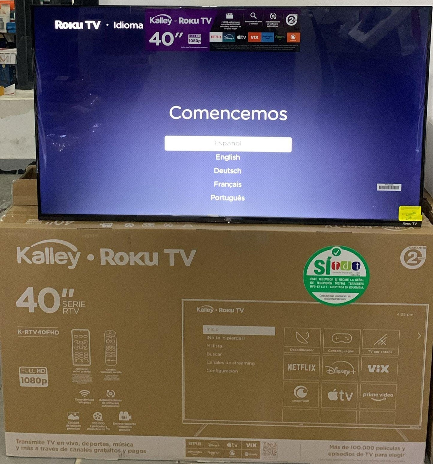 TELEVISOR 40" KALLEY ROKU TV